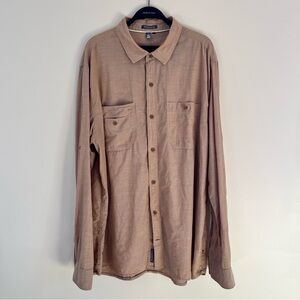 Toad&Co Tan Button-Up Shirt